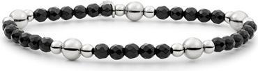Immagine prodotto Sparkling Jewels Sparkling Black Onyx Beaded Bracelet