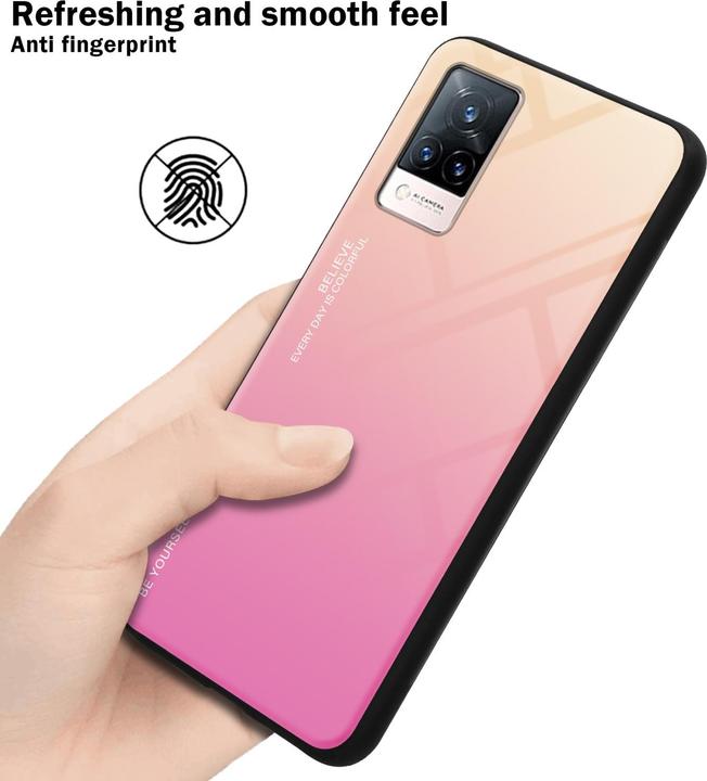 Produktbild Cadorabo TPU 2 Farben Glas Hülle (Vivo V21)