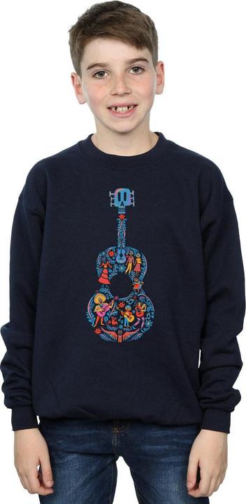 Actual product image Disney Boys Coco Guitar Pattern Sweatshirt (140, 146)