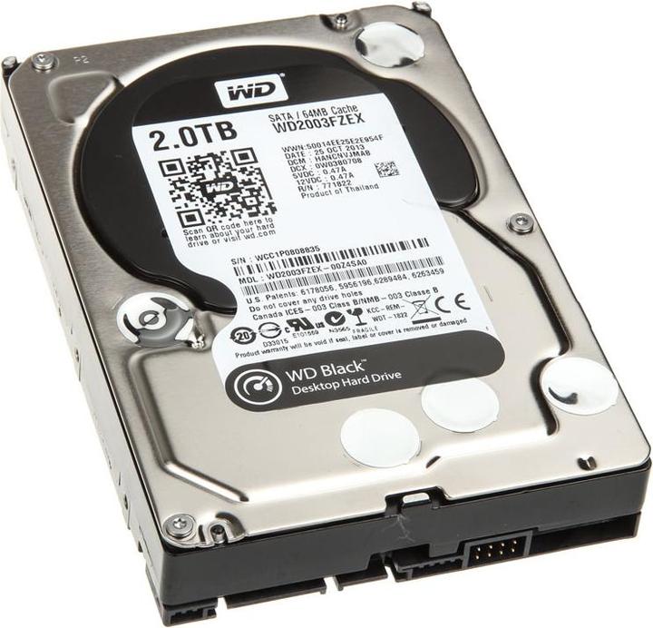 Image du produit WD Noir (2 To, 3.5", CMR)