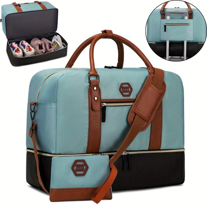 Actual product image Only-Bags.Store Travel bag with shoe compartment, sporty weekend bag, overnight bag with wet compartment