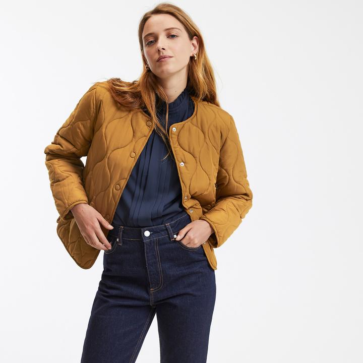 Actual product image La Redoute Collections Light quilted jacket with press studs (34)