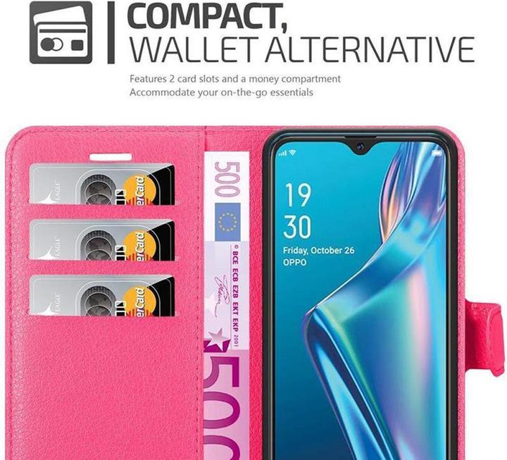 Actual product image Cadorabo Book with stand function cover (Oppo A12)