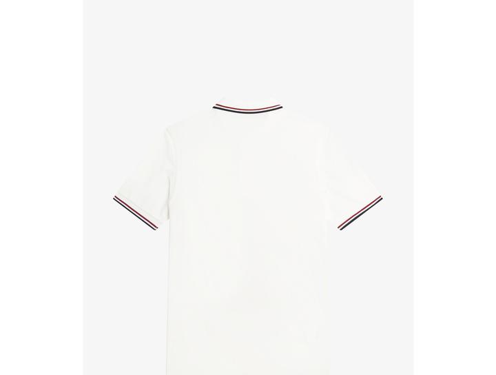 Image du produit Fred Perry Twin Tipped Polo Shirt Short Sleeve Snow White (M)