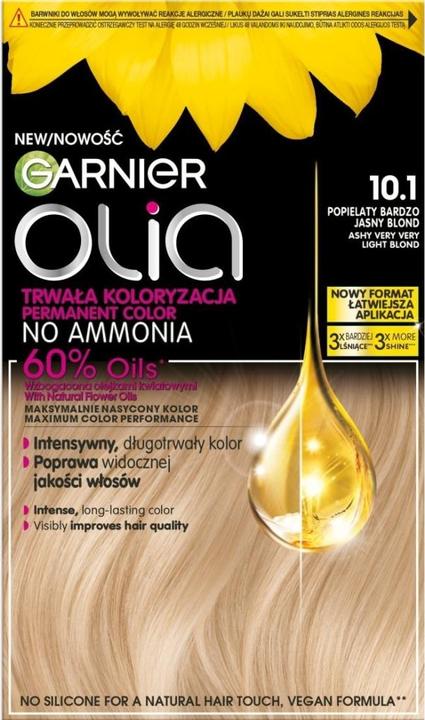 Actual product image Garnier Olia Hair Color 101 Ashy Very - A Vibrant Hair Color With A Beautiful Ashy Finish (101 Ashy Very)