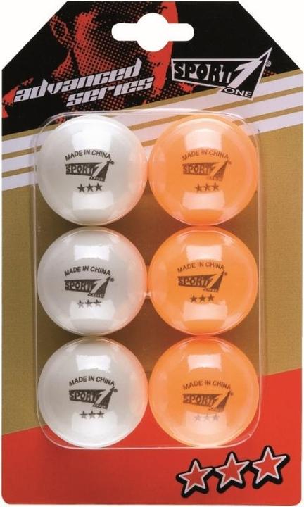 Produktbild Power Play Sport1 Bordtennis bolde 40mm "Advanced 3 star" (6 stk.)
