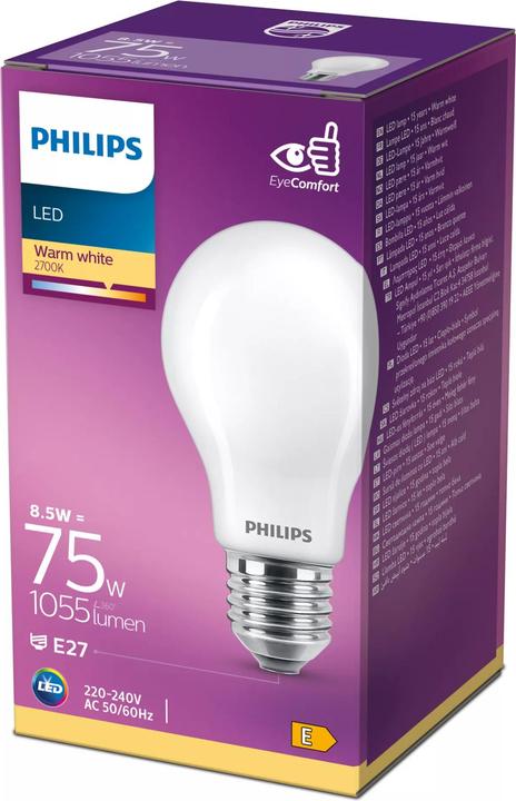 Produktbild Philips Classic LEDbulb (E27, 8.50 W, 1055 lm, 1 x, E)