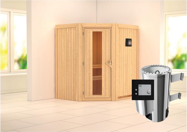 Actual product image Karibu Tonja without roof rim (Plug & Play 3.6 KW external control)