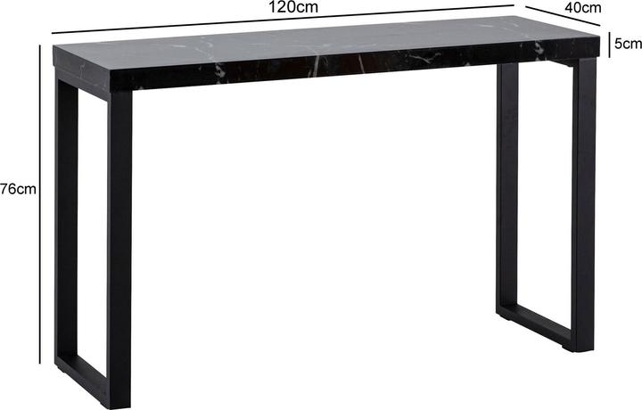 Image du produit Wohnling Aspect marbre (120 x 40 x 76 cm)