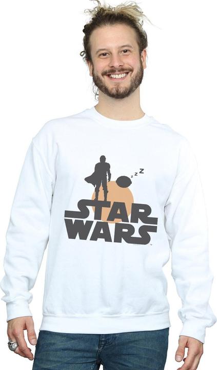 Produktbild Star Wars The Mandalorian Mando And The Child Silhouette Sweatshirt (L)