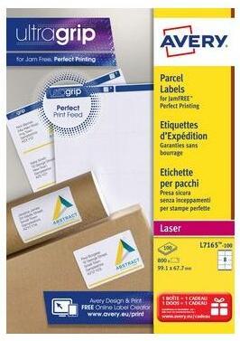 Actual product image Avery Dennison Labels Zweckform ultragrip L7166, 99,1x93,1 mm, white, pk. 600 pcs.