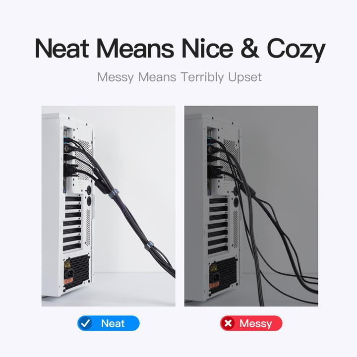 Image du produit Vention Cable Organizer Strap KAABI 3m Noir (3000 mm, 1 pcs)