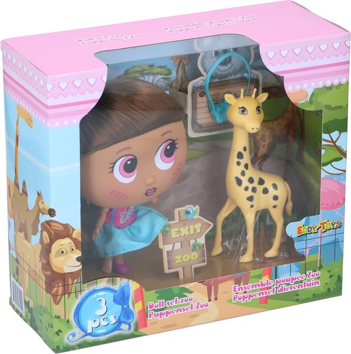 Actual product image Eddy Toys Doll set zoo 20x11x19cm PP