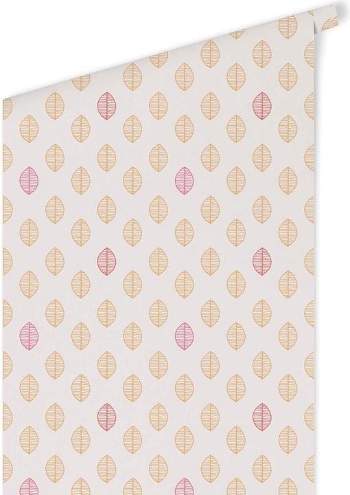 Actual product image Trenddeko Leaves - orange (1008 x 48 cm)