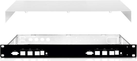 Actual product image Varia 19" DualRack System for PC Engines APU2 Boards incl. Dual Slot Front Panel