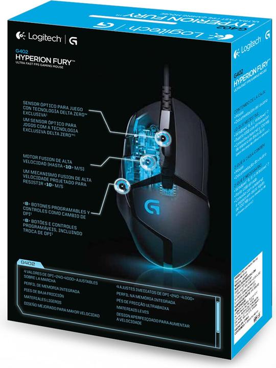 Productafbeelding Logitech G G402 Hyperion Fury (Bedraad)