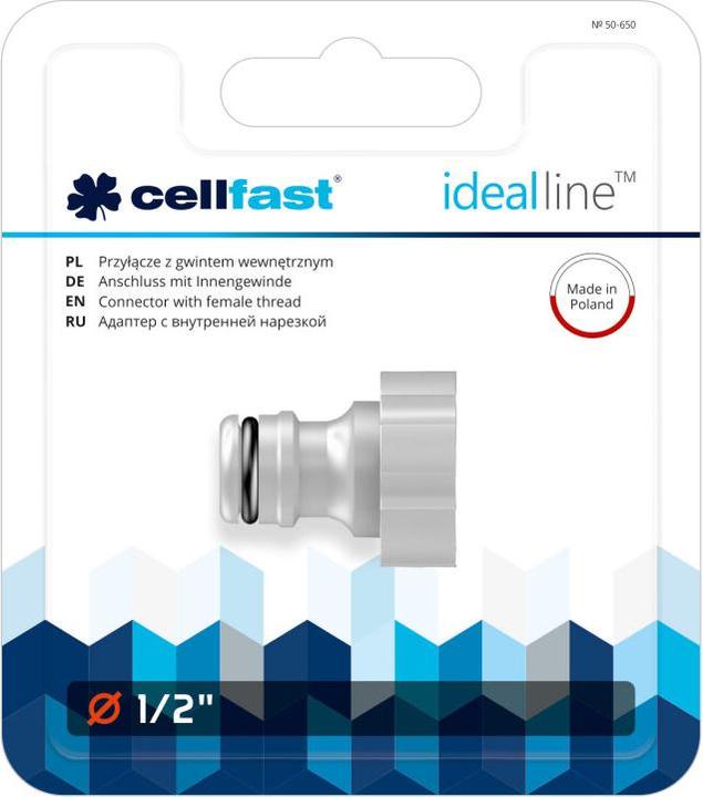 Immagine prodotto Garden Lights - PEZZO DA RUBINETTO - FILETTATURA FEMMINA - IDEAL LINE™ PLUS - 1/2" (Aggancio, 21.08 mm)