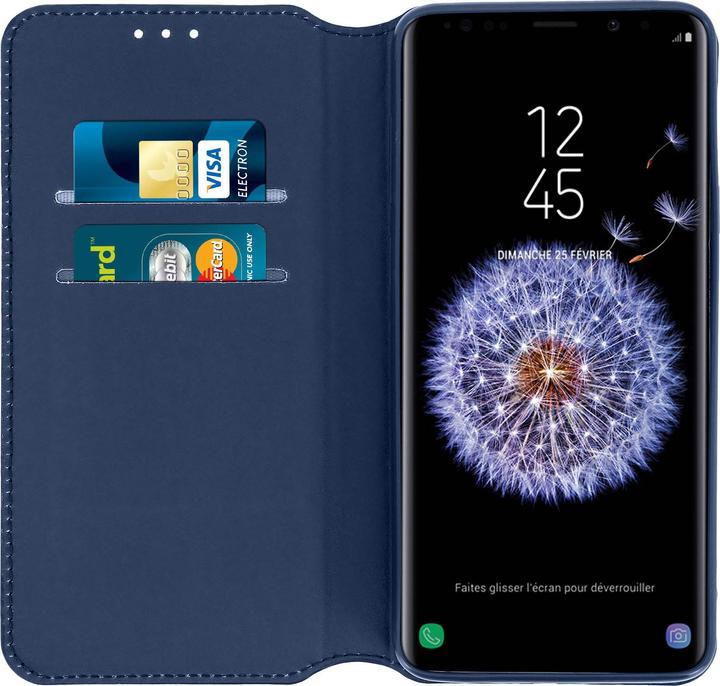 Immagine prodotto Avizar Flip Cover Wallet Classic Edition per Samsung Galaxy S9 - Blu scuro (Samsung Galaxy S9)