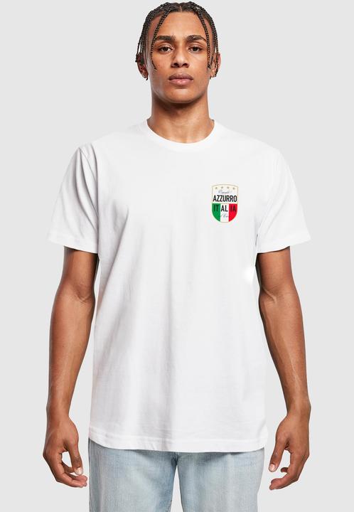 Actual product image Mister Tee MisterTee Azurro Italia Crest Tee - 166913 (5XL)