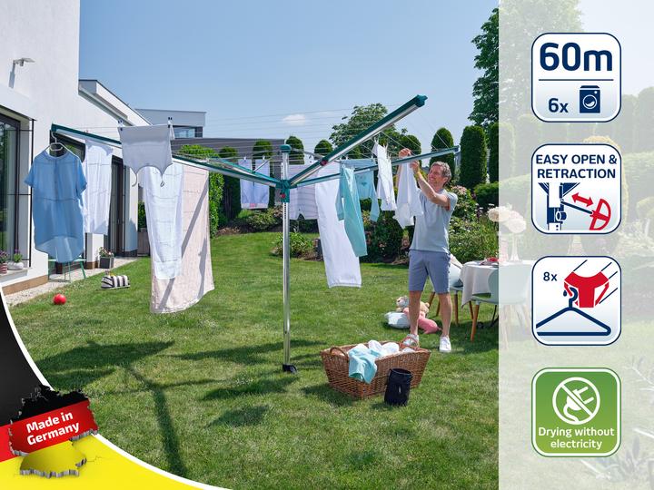 Produktbild Leifheit Wäscheschirm Linomatic 600 Deluxe Cover (60 m)