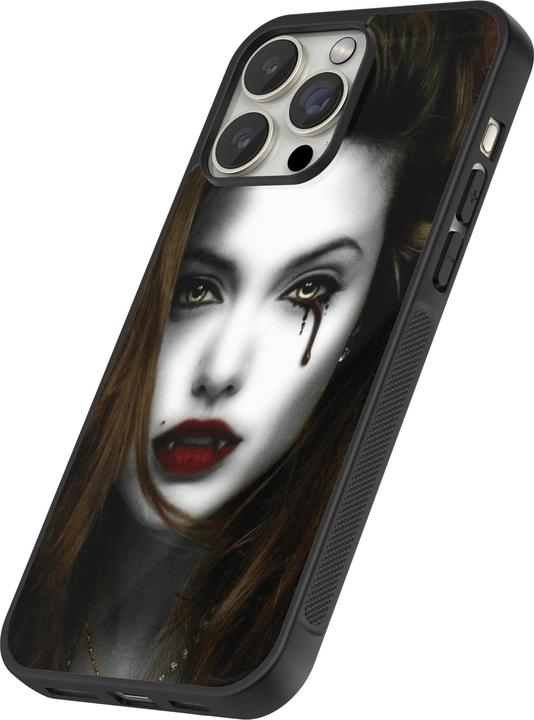 Produktbild PhoneLook Hülle Silikon schwarz Halloween 2023 gothic vampire (Apple iPhone 15 Pro Max)
