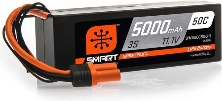 Produktbild Spektrum 5000mAh 3S 11.1V 50C Smart LiPo Hardcase IC5 (11.10 V, 5000 mAh)