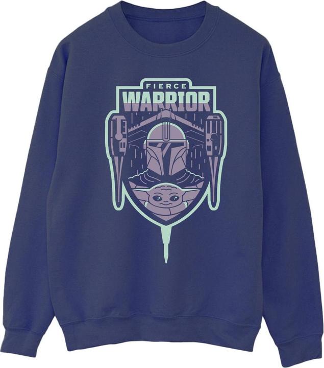 Produktbild Star Wars The Mandalorian Fierce Warrior Patch Sweatshirt (XL)