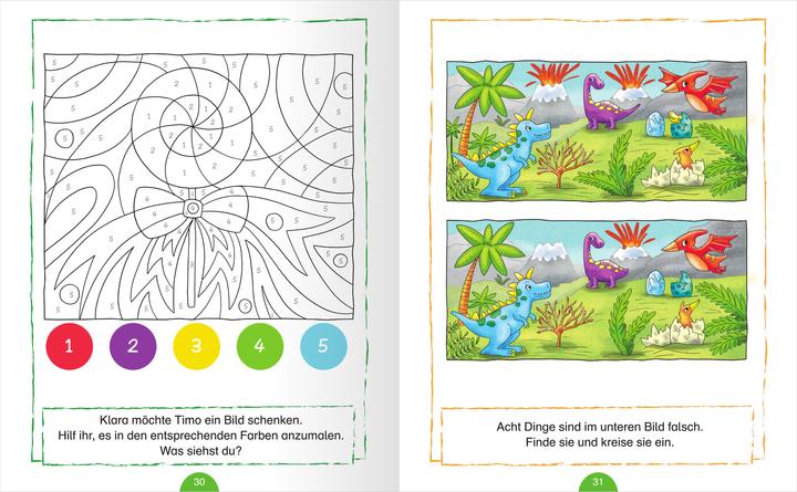Produktbild Mein cleveres Vorschulbuch - Logisches Denken und Konzentration (Deutsch, Kristin Lückel, Nadine Bougie, 2025)
