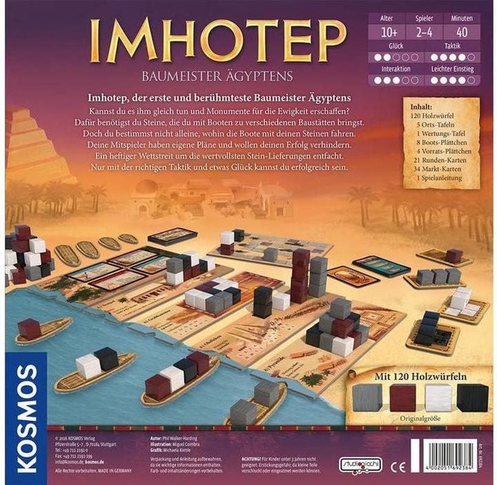 Produktbild Kosmos Imhotep - Baumeister Ägyptens (Deutsch)