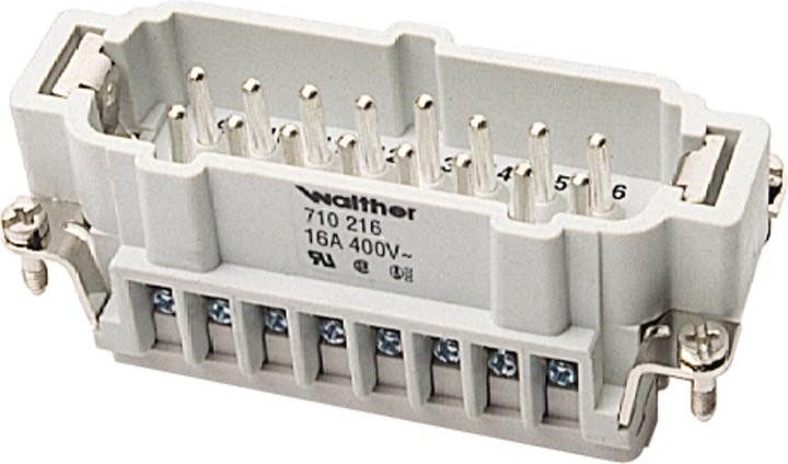 Actual product image Walther Pin insert B16 710216 0.5-2.5qmm, 20-14AWG