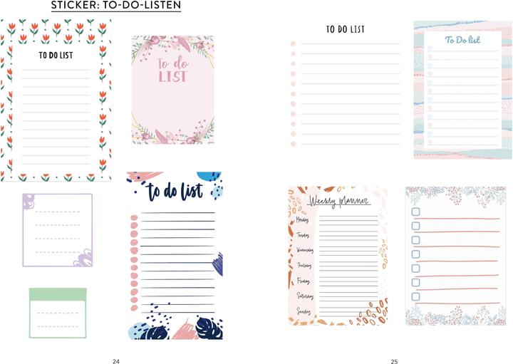 Actual product image Bullet Journal - Sticker Book for Teachers