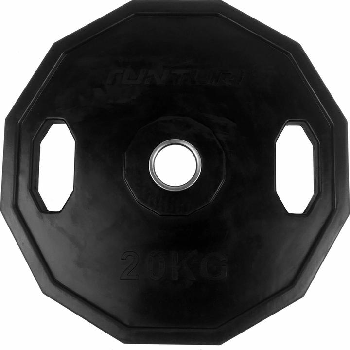 Actual product image Tunturi Gummierte 20 kg Hantelscheibe 50 mm (1 x 20 kg)