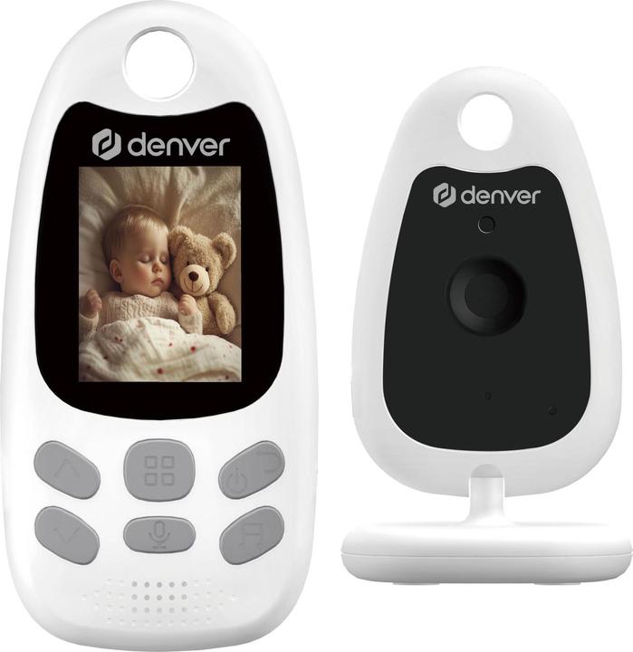 Immagine prodotto Denver BC-250 Babycam mit Monitor 2,4 GHz Bianco Neu (Video e audio, 250 m)