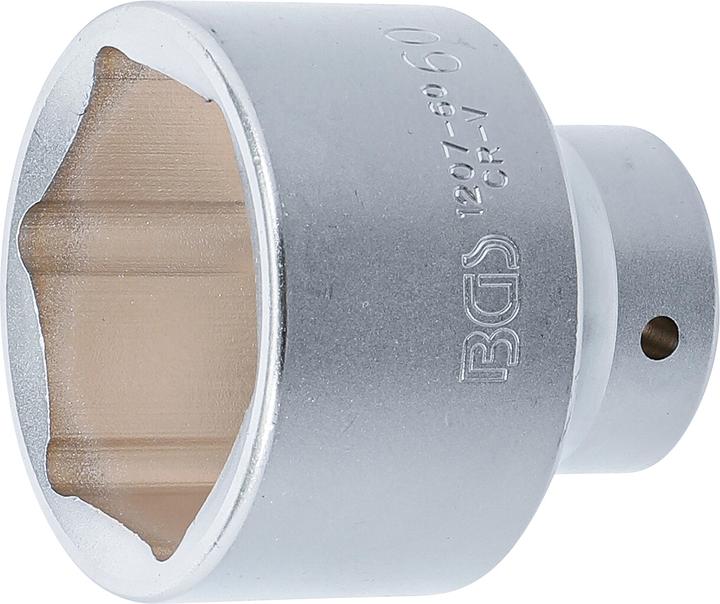 Produktbild BGS Steckschlüssel-Einsatz Sechskant Antrieb Innenvierkant 20 mm (3/4") SW 60 mm (60 mm)