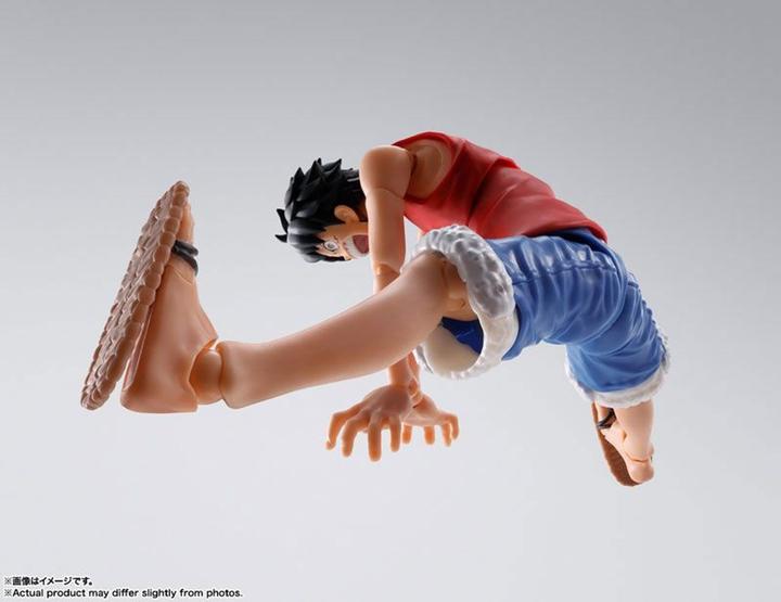 Produktbild Bandai One Piece S.H. Figuarts Actionfigur Monkey D. Ruffy Romance Dawn