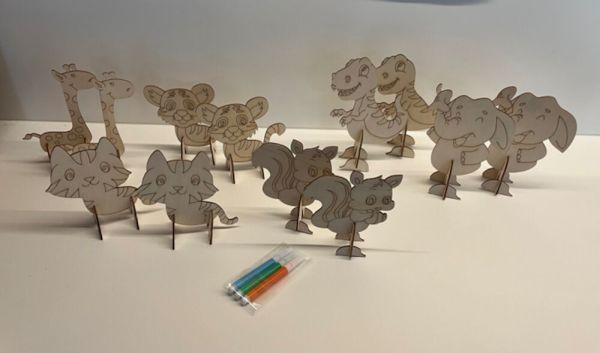 Immagine prodotto Creative kids Figure di animali 3D 5 pezzi FSC MIX