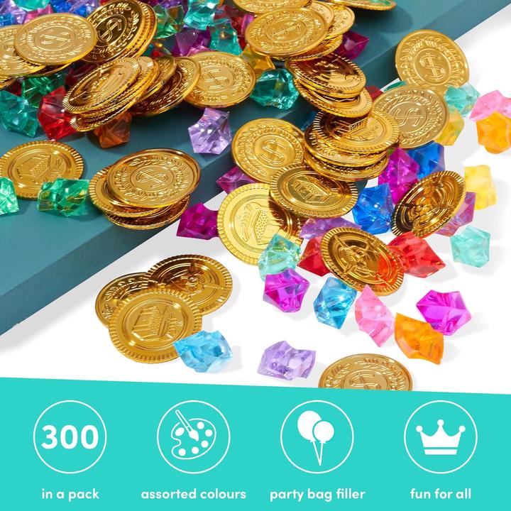 Actual product image The twiddlers Piratenschatz Set Treasure Party 300-Teilig