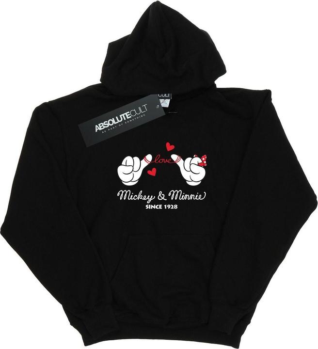 Immagine prodotto Disney Mickey Mouse Love Hands Felpa con Cappuccio Donna (S)