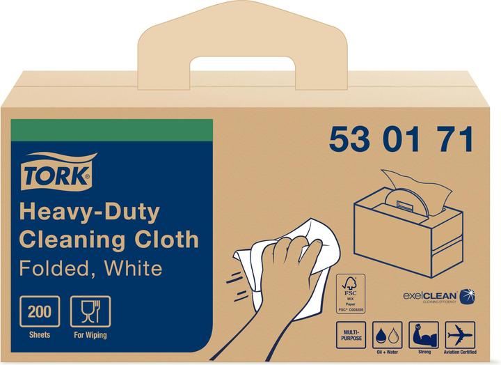 Produktbild Tork HD Cleaning Cloth White 1x200 (200 Stk.)