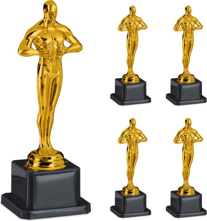 Actual product image Relaxdays 5x trophy figure (6.5 x 6.5 x 18.5 cm)