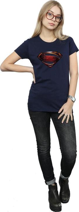 Actual product image Superman Womens/Ladies Logo Cotton T-Shirt (XL)