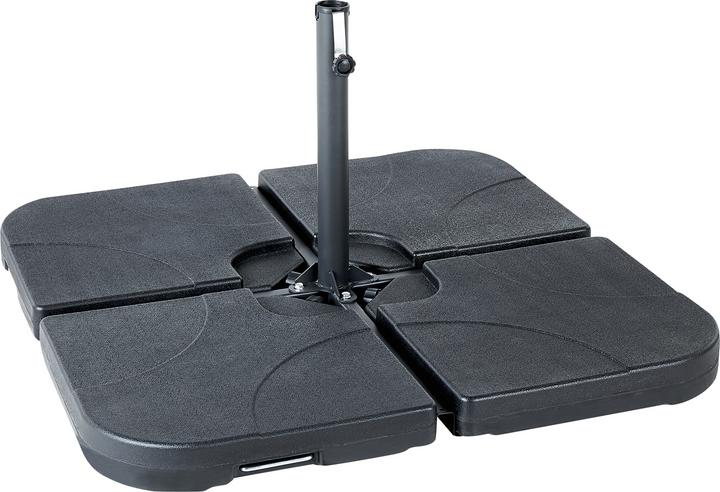 Produktbild Beliani Sonnenschirmständer schwarz Kreuzfuss 100 x 100 cm VICCHIO