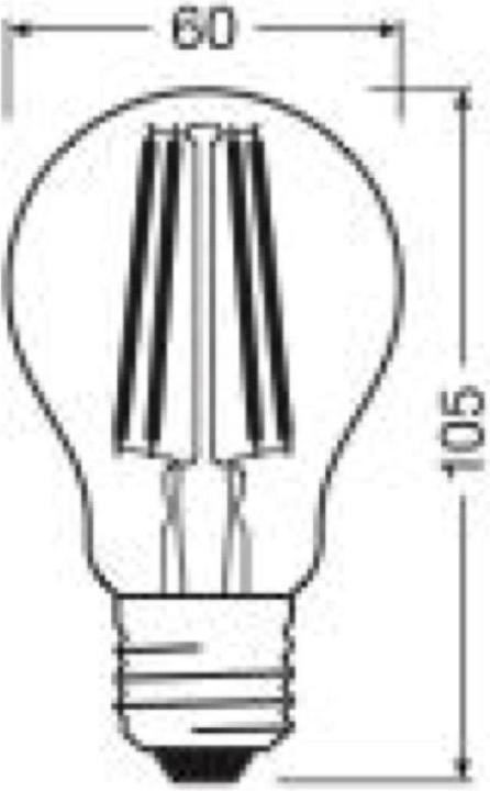 Immagine prodotto Osram Filamento Led Classic A (E27, 4 W, 840 lm, 1 x, A)