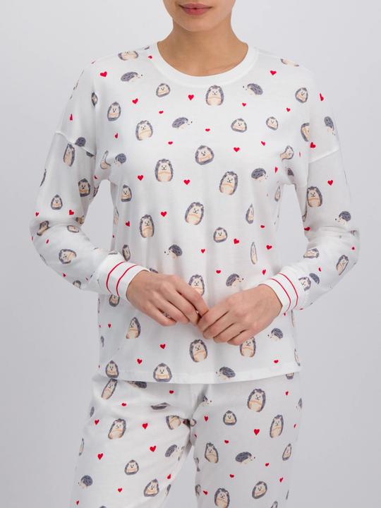 Produktbild Pj Salvage Pyjama Oberteil "Be mine" offwhite (36)