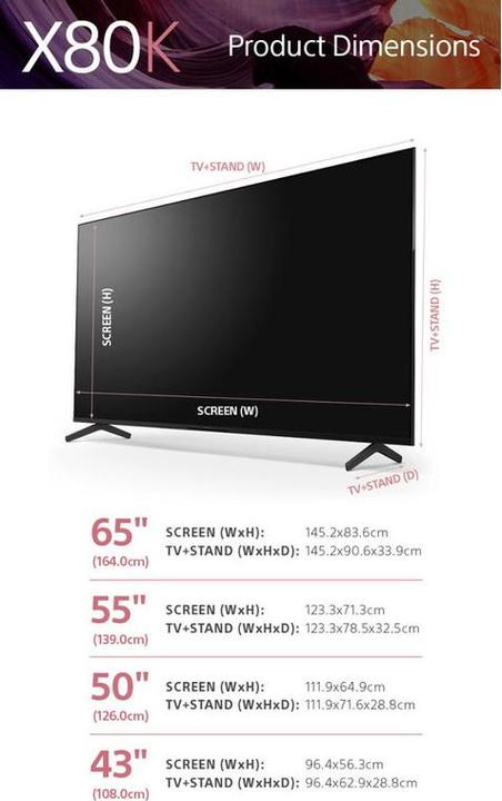 Actual product image Sony KD-50X80K (50", X80K, LCD, 4K, 2022)