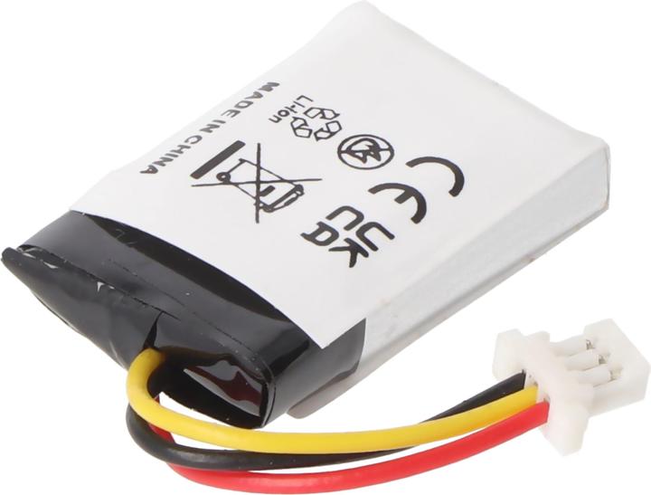 Actual product image AccuCell Battery suitable for PLANTRONICS CS540, C565 Li-Polymer 3.7V 140mAh 0.5Wh with 3-pin connector (CS540)