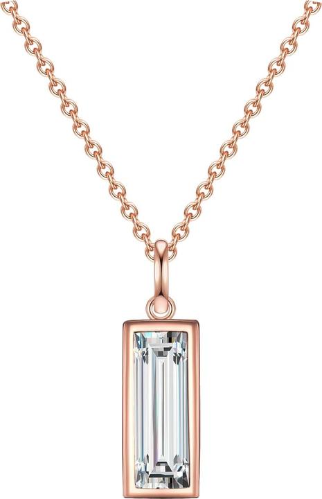 Glanzstücke München Damen Sterling Silber Zirkonia roségold 48,0 cm Basiskette + 5,0 cm Verlängerung - 30038 (Sterling Silber, 48 - 53 cm)