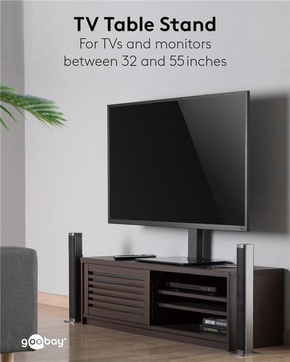 Actual product image Goobay TV stand Basic Fix (Universal, 55", 40 kg)