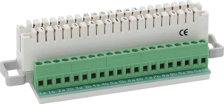 Image du produit Cobinet Barre de séparation 2/10 LSA Bornes à vis côté manoeuvre jusqu'à 2.5mm D 1020 029 (2.50 mm)