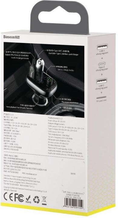 Produktbild Baseus Car Bluetooth MP3 Player T Shaped S-13